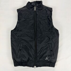 Jordan Kids Puffer Vest Reversible Black Camo Zip Sleeveless‎ Padded XL Youth